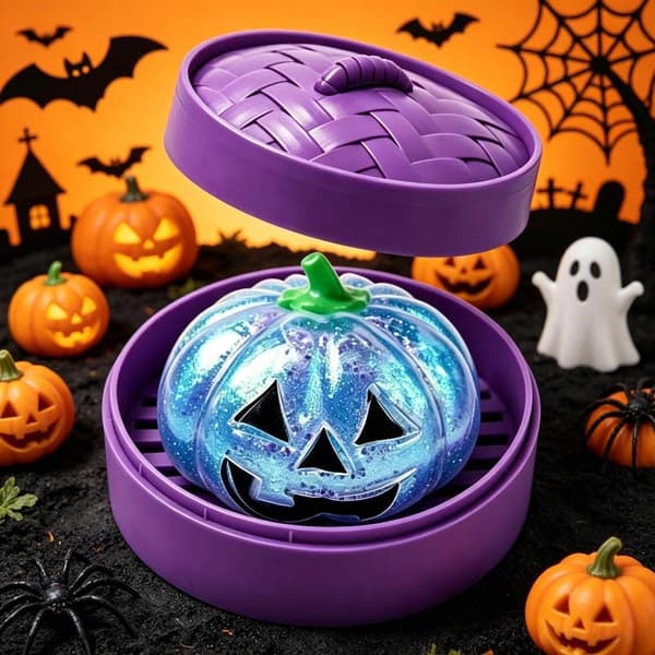 Penge Glitter Spøgelse Græskar Squishy Legetøj Blød Langsom Modstandsdygtighed Sq A10