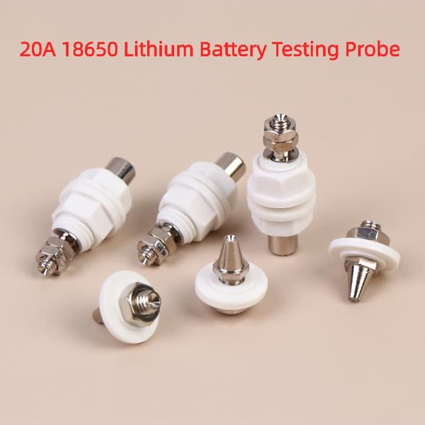 1/3 par 18650 litiumbatteritestprobe 20A positiv probe 1set