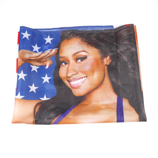 3x5 jalkaa Nicki Minaj Rap Seksikäs Yhdysvaltain lippu