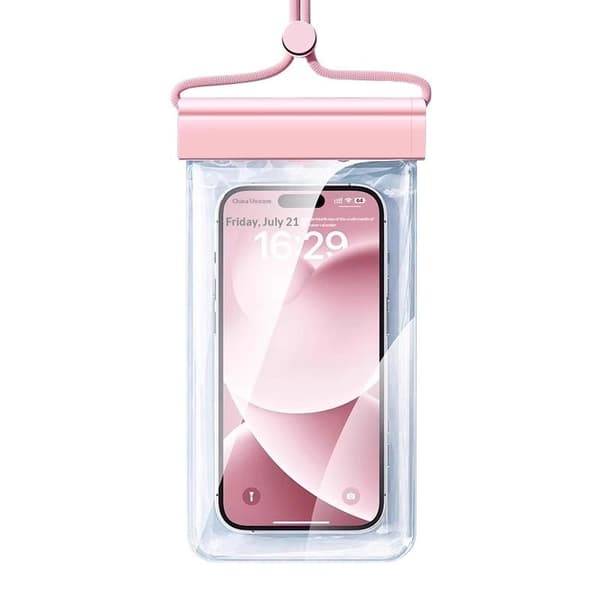 Universal Transparent Vattentät Telefonpåse Simning Crossbody White