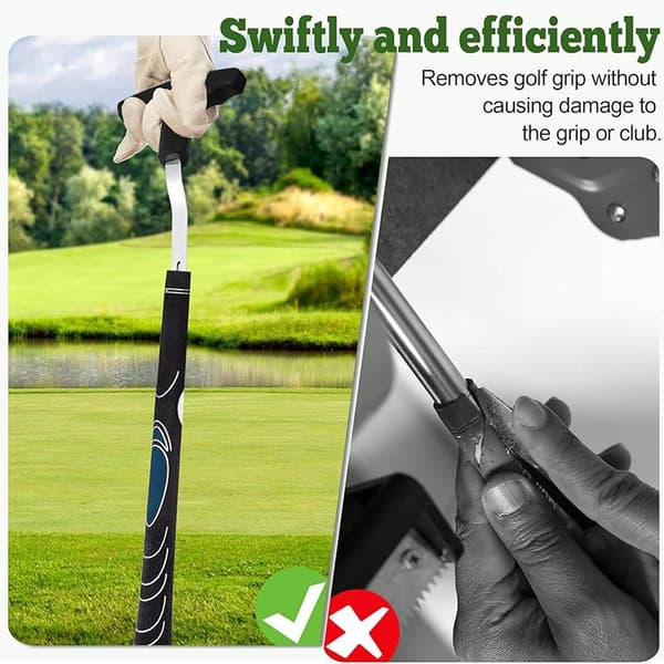 Golfgreb fjernelsesværktøj Genanvendeligt Golfkøllegreb V-rille Greb