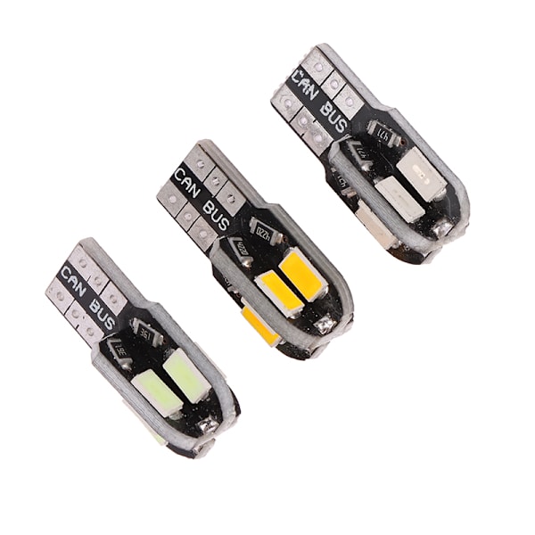 2kpl T10 LED-polttimot Canbus 5630 8SMD rekisterikilven lamppu auton kartta Ice Blue