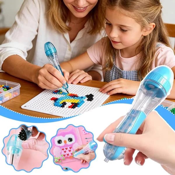 Pärlpositioneringspenna, pressdesign, ergonomiskt grepp, fastnar inte för B Blue