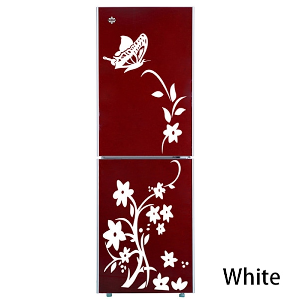 Butterfly Refrigerator Sticker Home Decoration Kitchen Mural DI White