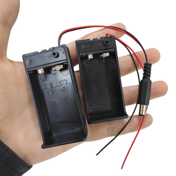 1/3/5 st 9V batterilåda med lock och ON/OFF-brytare med kabel 9V Box 1pcs