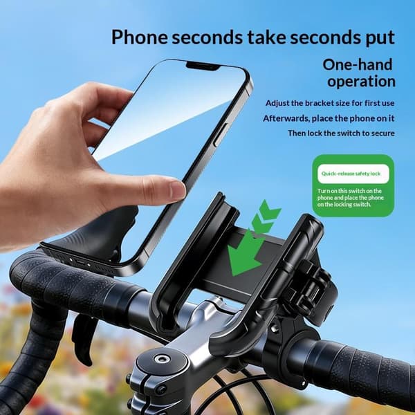 Motorcykeltelefonholder uden blokerende design Anti-ryste-lås til motorcykel A2