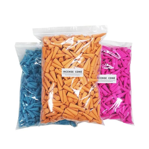 500g Tilbageløbs Røgelseskogler Aroma Langvarig Deodoriserende Kegle A28 500g
