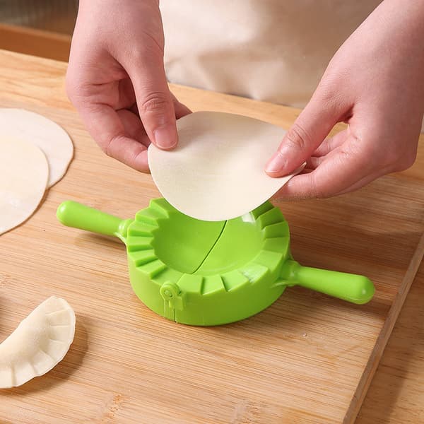 Manuell Dumpling Maker Form Med Håndtak Deigpresse Slitesterk Pl Red XL