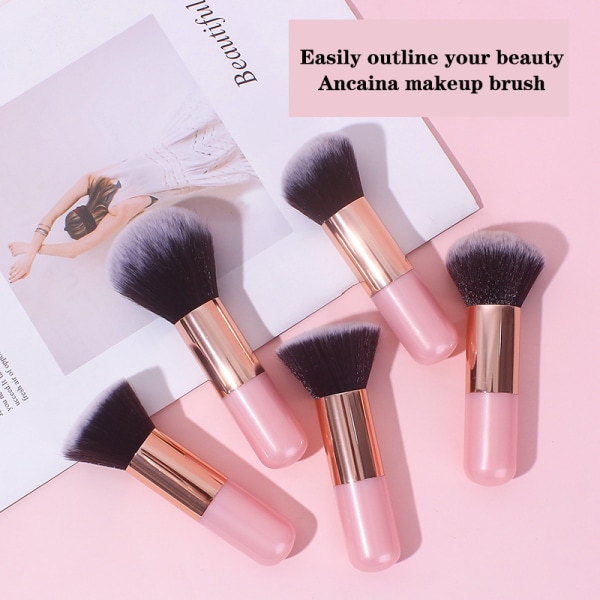 1st rosa/lila handtag stor storlek makeup borste Foundation Blush Pink Loose powder brush