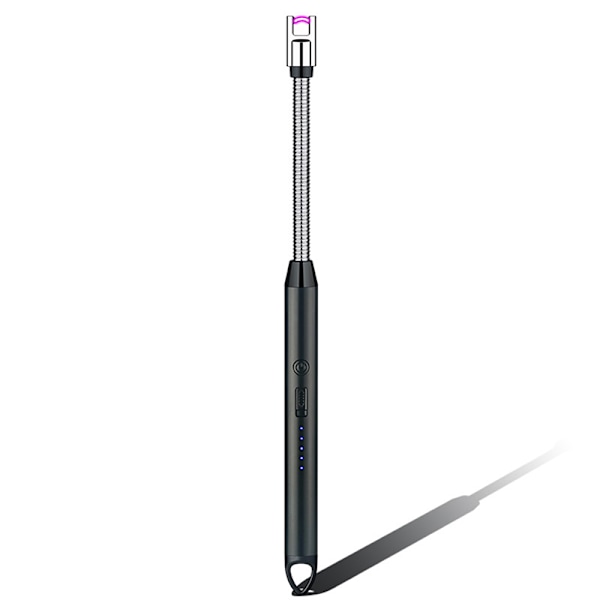 Multifunktionell elektrisk tändare USB-laddningsbar bärbar Elec Black