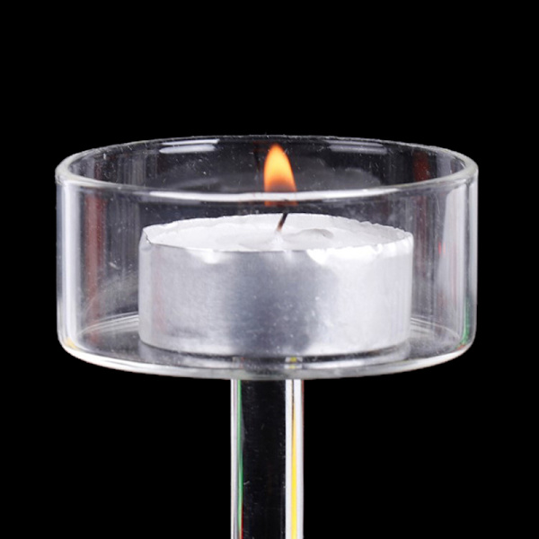 1 stk. Glass Lysestake Sett Tealight Lysestake Hjem Bryllup 17cm