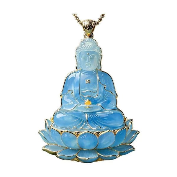 Lovende Sky Guanyin Vedhæng Stil Unisex Bringer Held A1