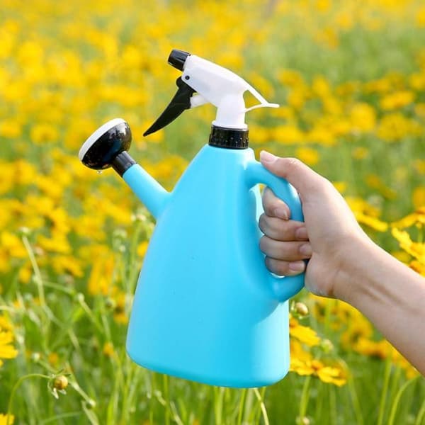 2-i-1 trykkspray vannkanne blue
