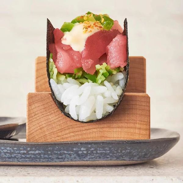 1 st Sushi-ställ Trä  hållare Träplatta Kök Stativ Sashimi A1