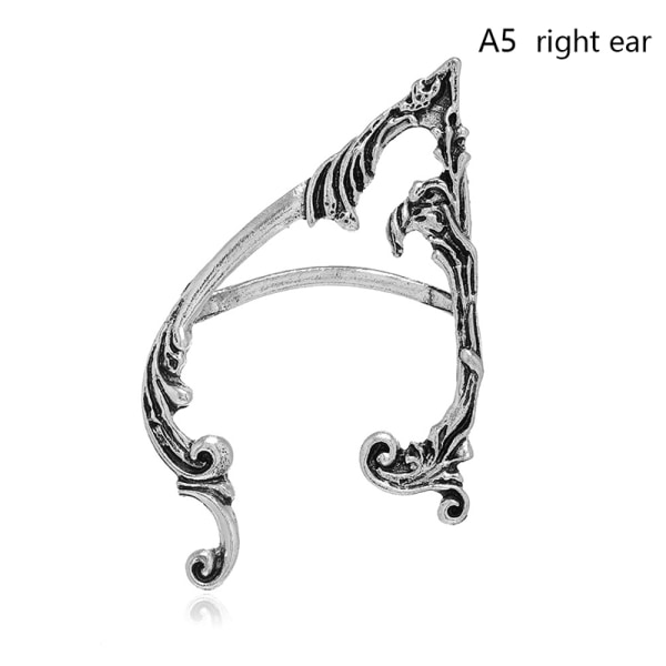 Gothic Punk Elf Ear Cuff Örhänge Hip Hop Vintage Ear Clip No Pi A5