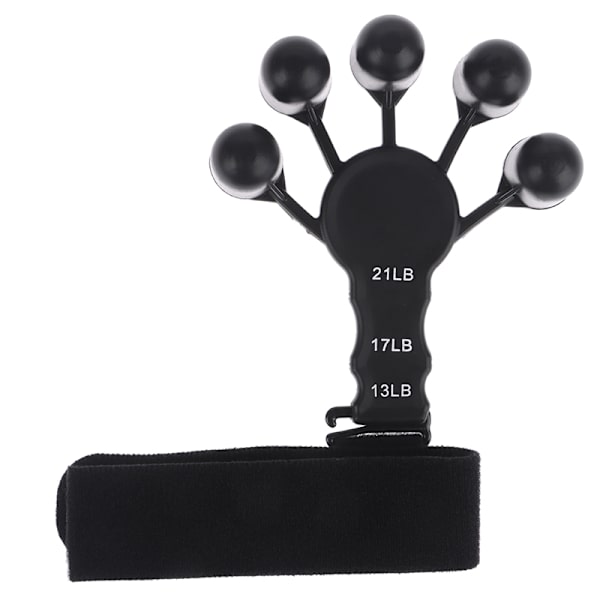 Finger Gripper Patients Hand Vahvistaja Finger Flexion ja Ex Black 13-21LB