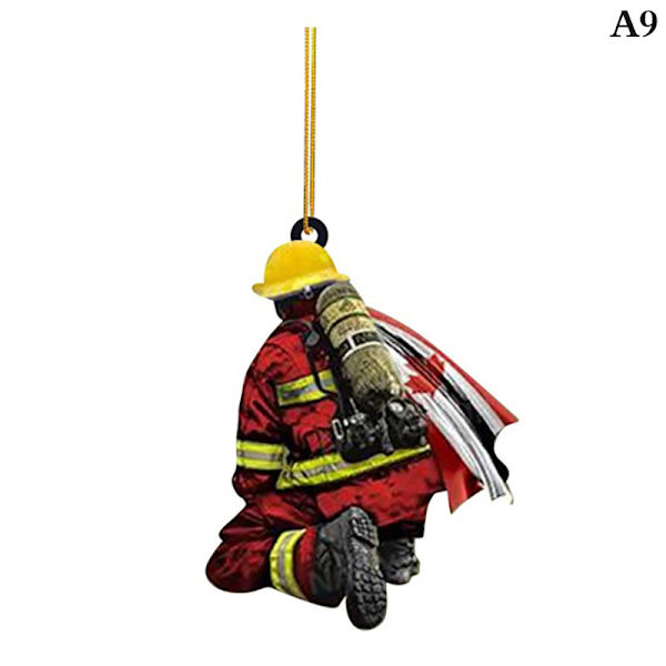 Personlig Brandmand Brandmand Bil Dekoration Pendant Fire Pe A9