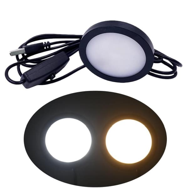 1 st för Bambu Led-ljusdelar DIY-modell varm/vit/neutral svart 3000K Warm light