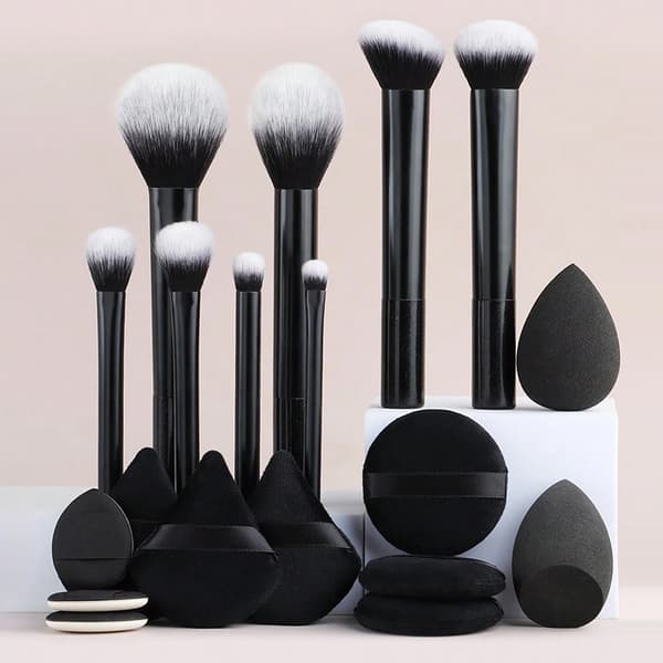 8 stk. make-up børstesæt blødt syntetisk hår make-up børster fundet A2