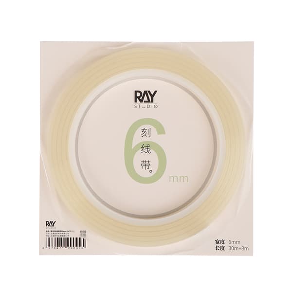 1/2 st 3MM/6MM Transparent Positionering Graverad Hjälpmarkering 6mm