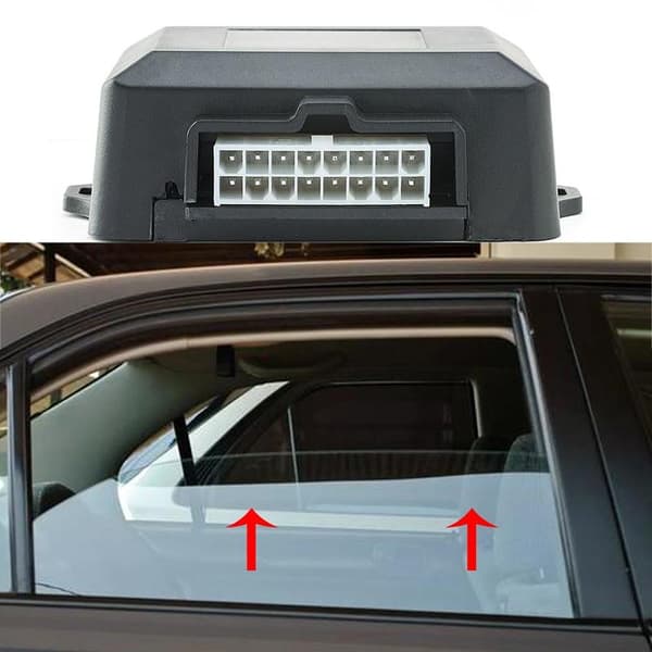 12V Universal Automatisk Vinduskontroll Black