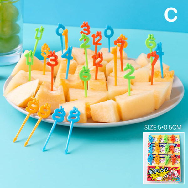 Cartoon fruit fork creative children animal e plastic fruit for C