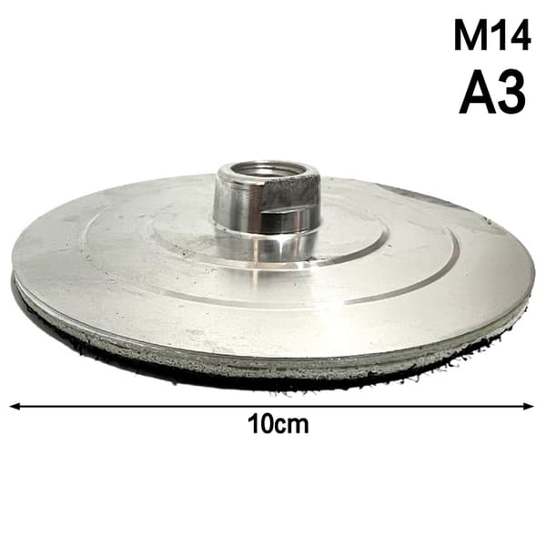 1PC Aluminium Bakplattor 4 tums Bakplatta för Diamantpolering A3