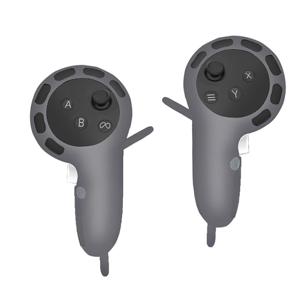 For Oculus/Meta Quest 3 VR Silikon fjernbart håndtakskontroller Gray