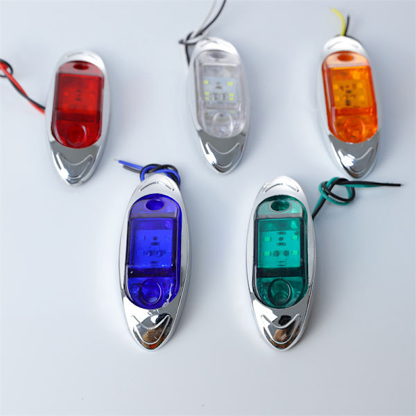 12V 24V Auto 6LED Signallys Sidemarkør Tilhenger Signallampe Green