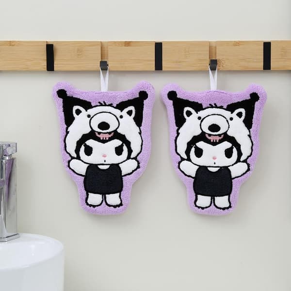 Sanrio Hello Kitty e tegneserie håndklæde absorberende koralfleece D