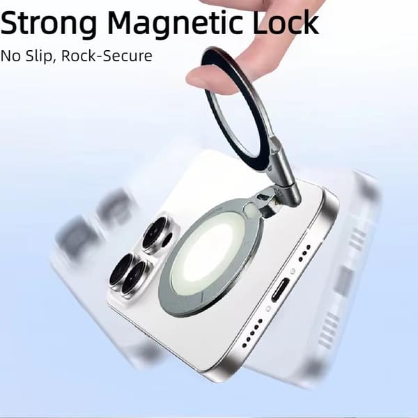 Ultralynn aluminium magnetisk ringgrep omnidireksjonell lysende A1