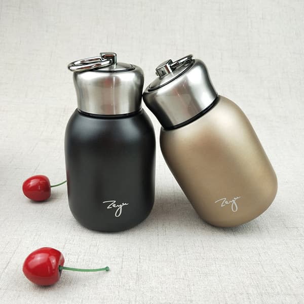 300ml Mini Kaffe Vakuum Kolvar Härlig Termos Bärbar Resa Silver