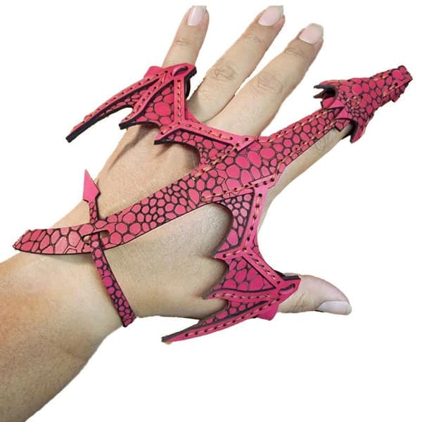 Justerbart Cosplay Læder Drage Armbånd Stilfuldt Armbånd Uni A1