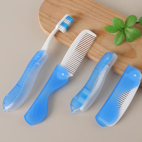 Hygiene Oral Bærbar Engangs Sammenleggbar Reise Camping Tannbørste B