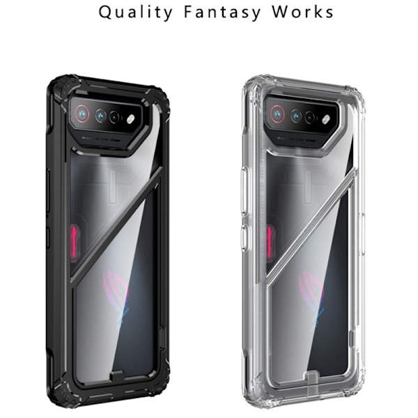 proof deksel for Asus ROG Phone 7 Ultimate Rog7 Hard PC + TPU Hyb transparent