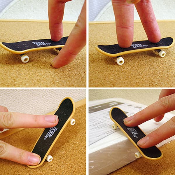 1X Mini Finger Board Skateboard Nyhet Barn Gutter Jenter Leke Gif