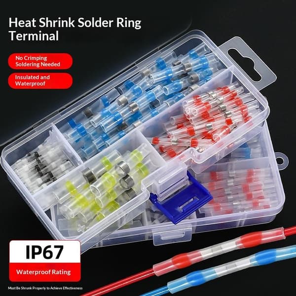 50/70/100 stk. loddeforsegling tinring varmekrympestødledningsforbindelse 100pcs mix