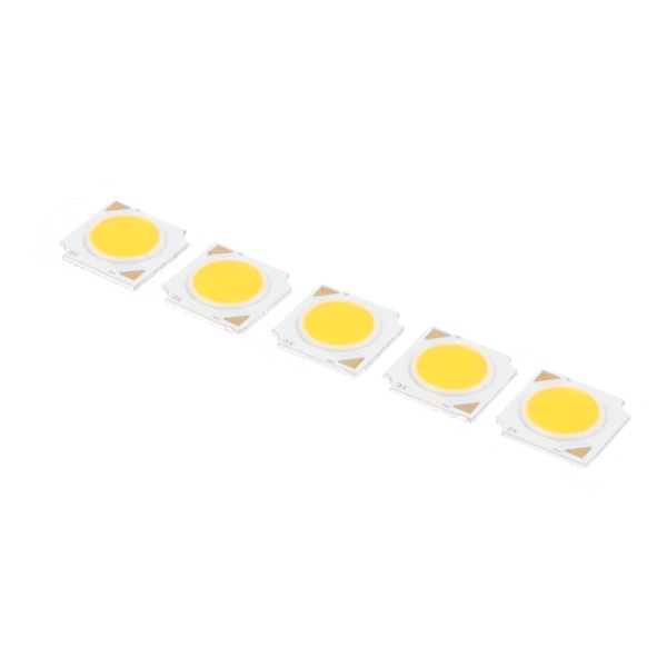 5 ST LED Bridgelux Chip COB 3/5/7/10/12W 300mA högkvalitativ hög Light yellow 12W