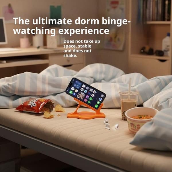 Universell mobiltelefonholder i plast, stabil sklisikker base, hender A2
