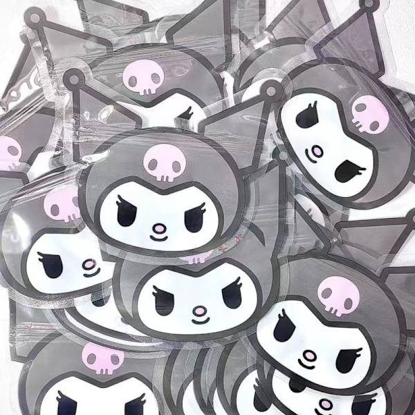 10 stk Transparent Ziplock Bag HelloKitty Kuromi Konserveringsmiddel Ba White