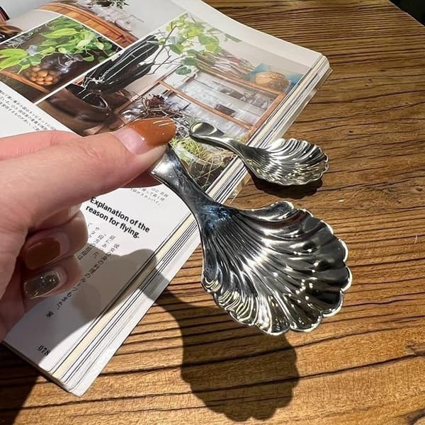 Muslingeformet røreske i rustfrit stål A3