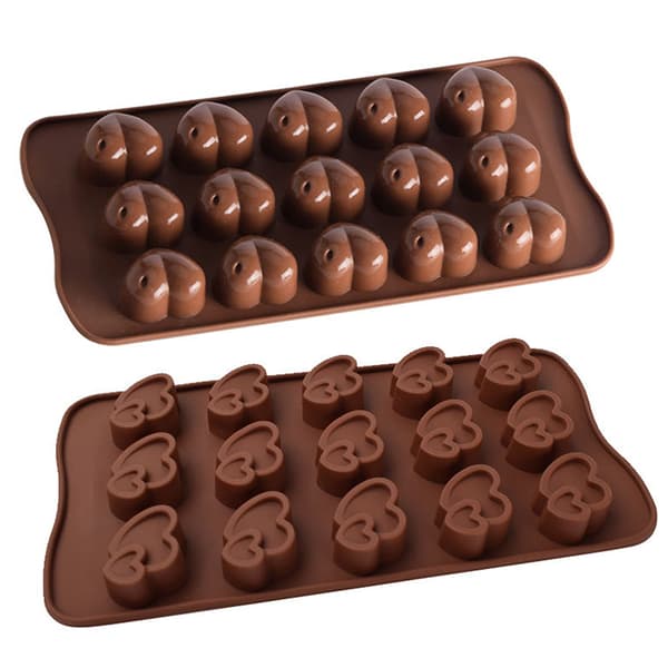 15/10 Cavity Love Heart Silikonform Mould Form Ice A