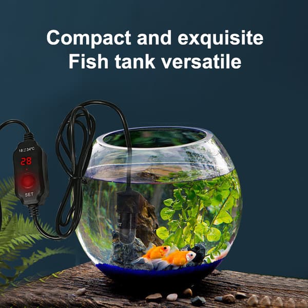 Mini akvarievarmer for fisketank, nedsenkbar A12