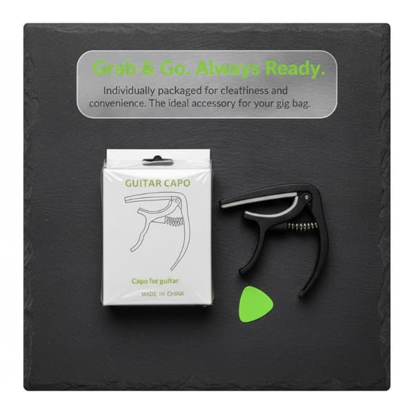 Gitarstemmeklemme Bærbar Plast Capo Musikkinstrument Fo