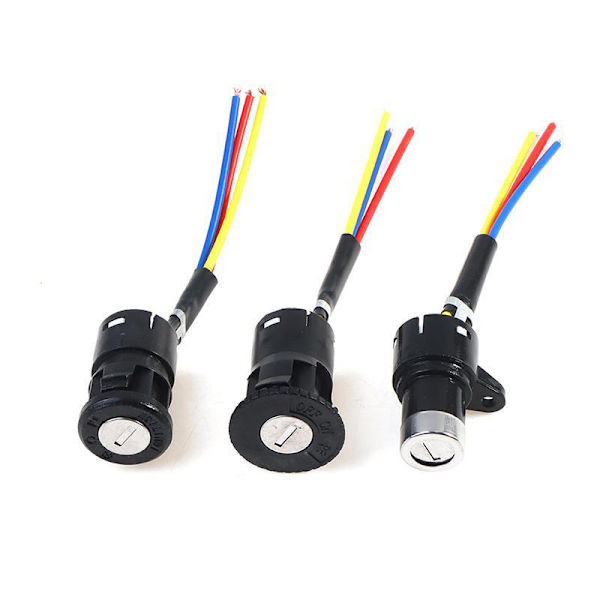 El-cykel tændingskontakt nøgle Power Power Lock E-bike Co large size three-wire