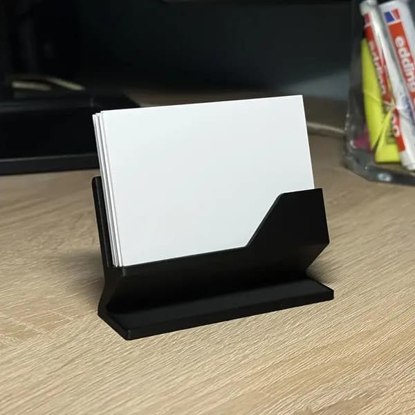 1 stk. minimalistisk visitkortholder Black