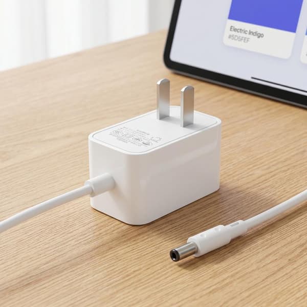 Strømadapter AC 100v-240v DC 12V 1A Bærbar Stikdriver Strøm EU