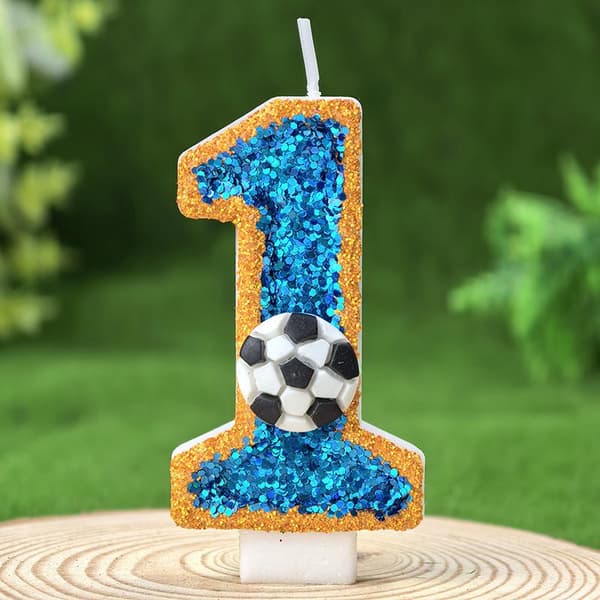 Fotball 0-9 Gratis matchende kombinasjon digitale bursdagslys 9