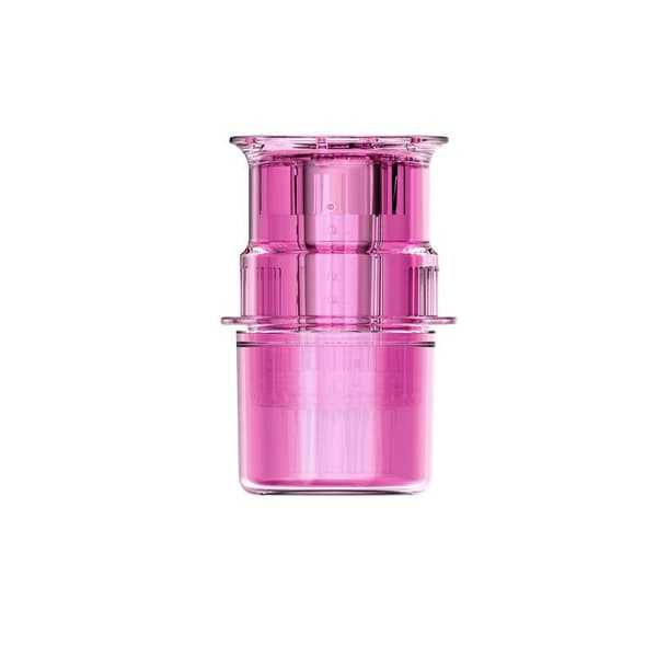 Mini bärbar hårbottenapplikator flytande kam hårrötter massage M Pink