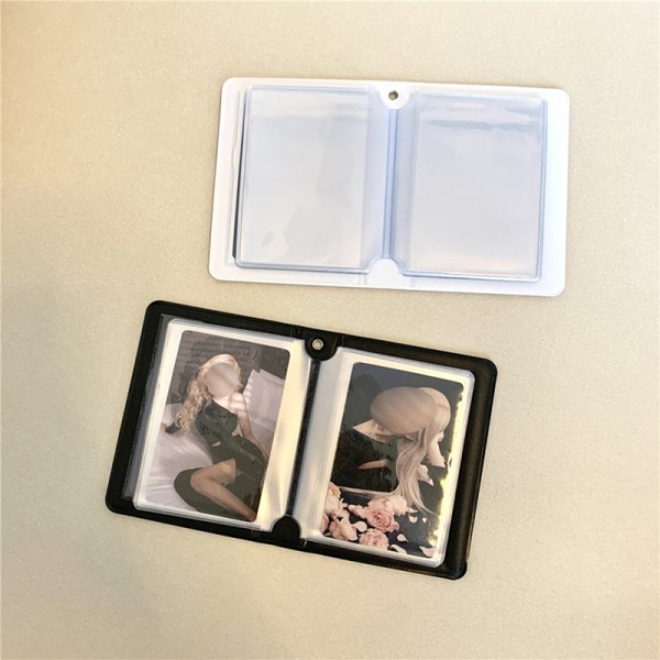 INS Pink Musta pitsiruudullinen valokuva-albumi Kpop White